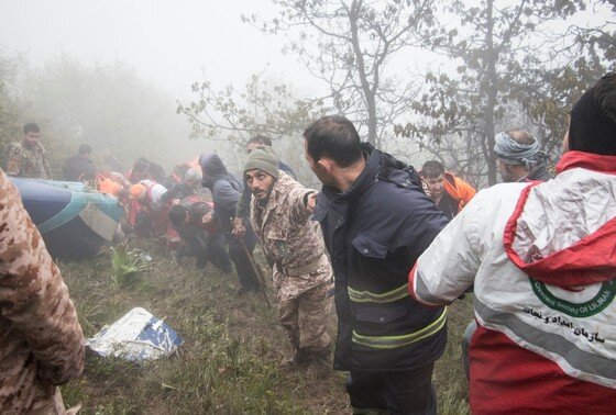    Место крушения вертолета президента Ирана Ибрахима Раиси