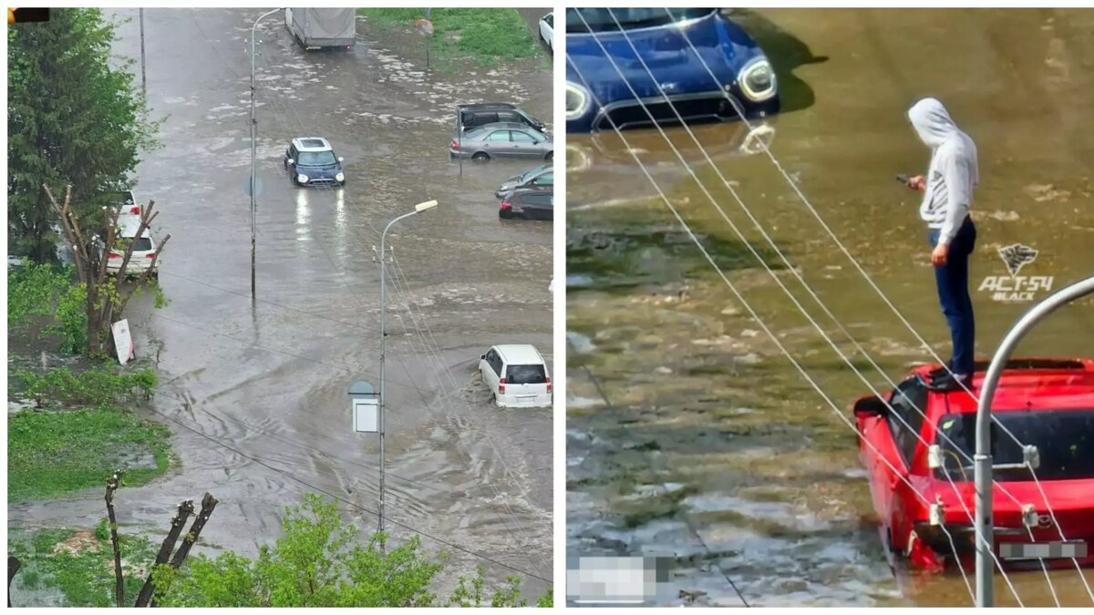 Ад на дорогах: стала известна причина затопления Новосибирска после ливня |  Atas.info | Дзен