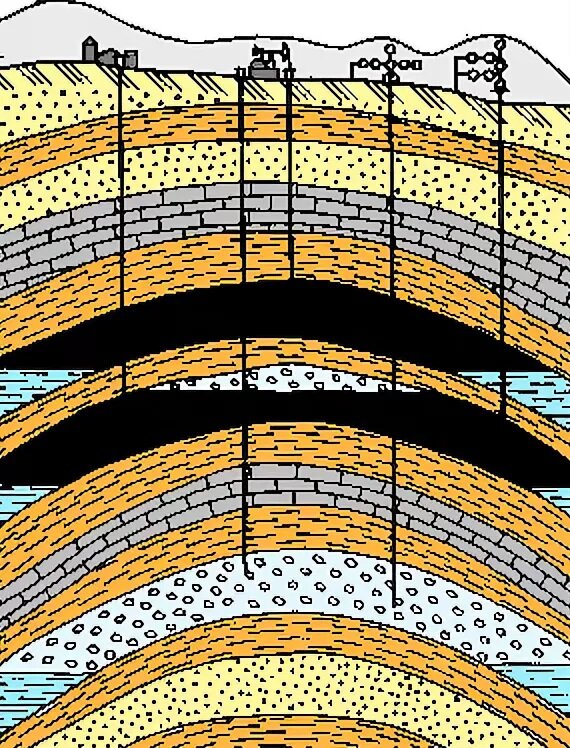 Нефтяной разрез. Туронская залежь. Тектонически экранированная залежь. Сеноманская залежь. Пластовая залежь нефти.