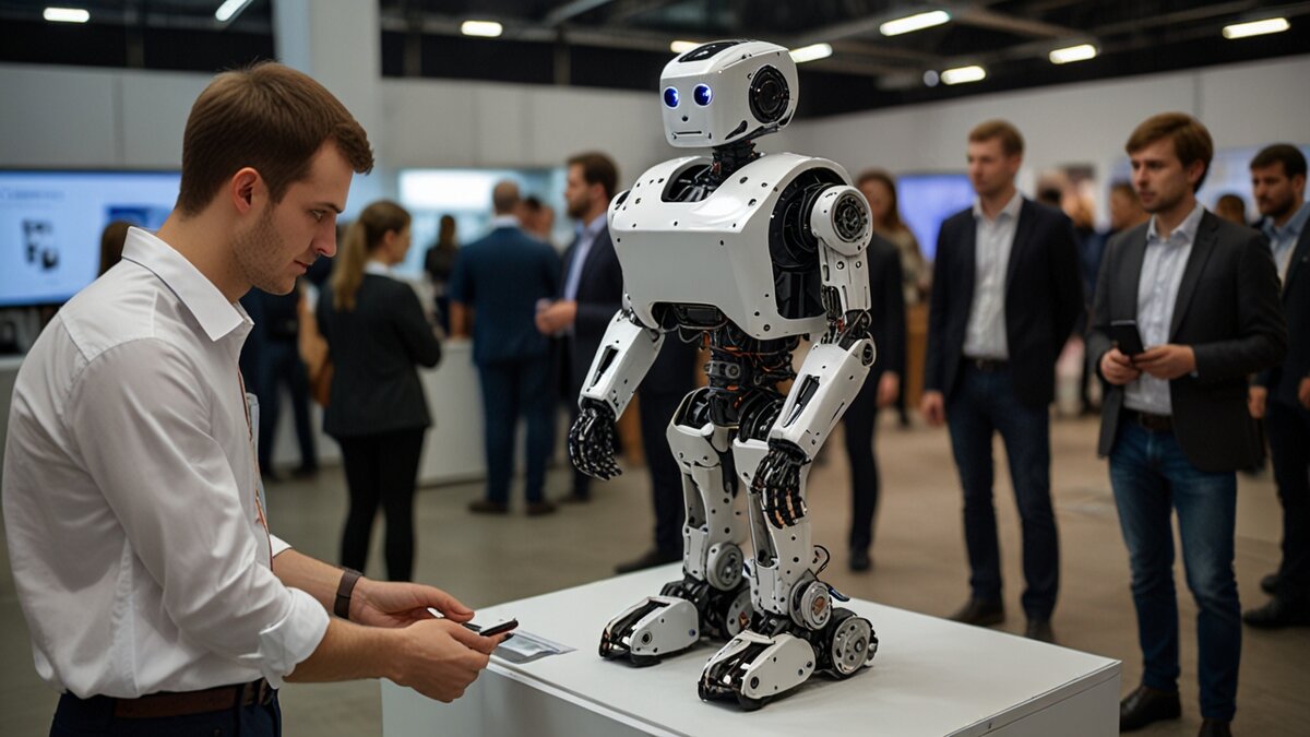 В рамках выставки в Москве пермская компания "Promobot" представила своего нового робота, который вызвал огромный интерес у посетителей и участников выставки.