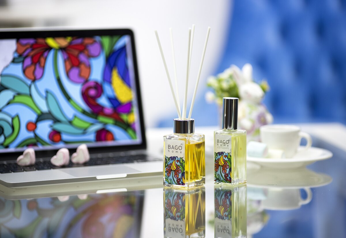 Гранатовое дерево BAGO home ароматический диффузор 75 мл и спрей ароматический для дома 50 мл