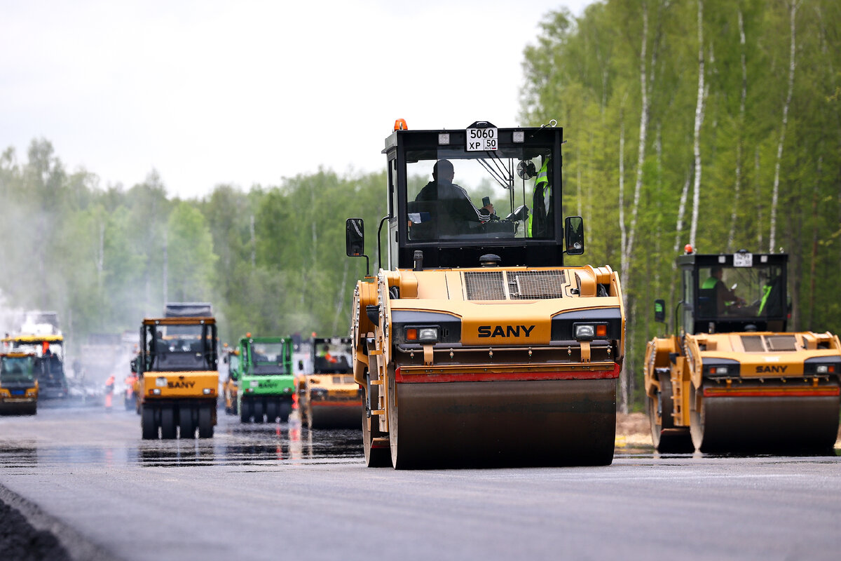 Дорожные работы на трассе "ЮЛА". 