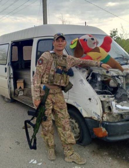 Денис не был дома 7 месяцев. Фото телеграм-канала "Русская Община ZOV"