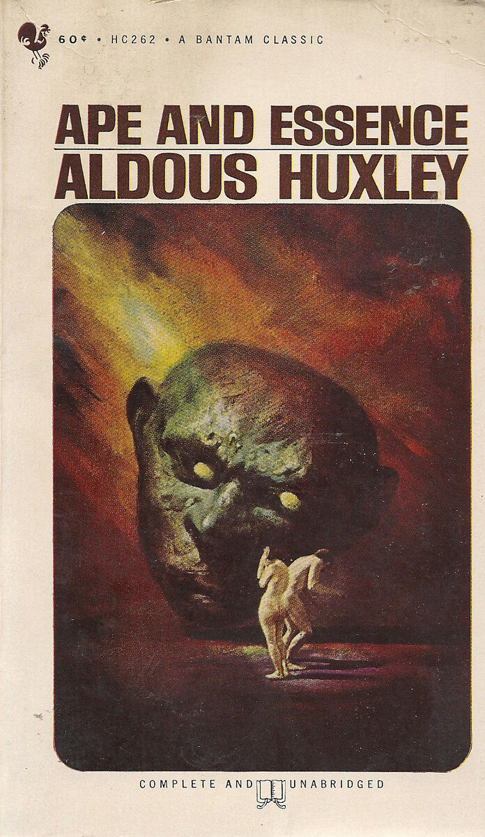 Обложка к роману Хаксли "Обезьяна и сущность"