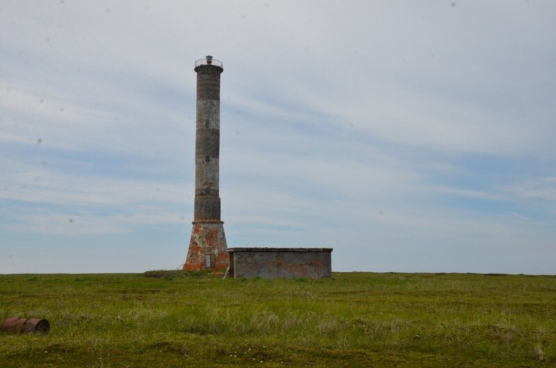 Маяк на мысе Терпения. Фото: архив Sakh.online

