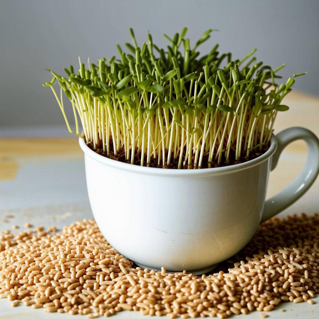 Пророщенная пшеница.