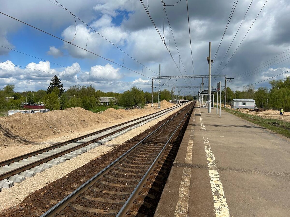 На разъезде Орудьево завершен первый этап строительства
