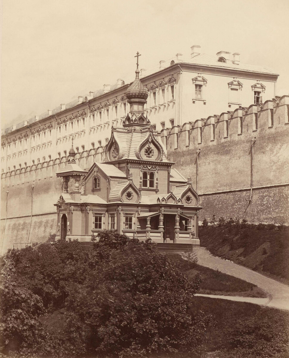 Деревянная церковь. Политехническая выставка 1872 года. Архитектор Н.А.Шохин, pastvu.com