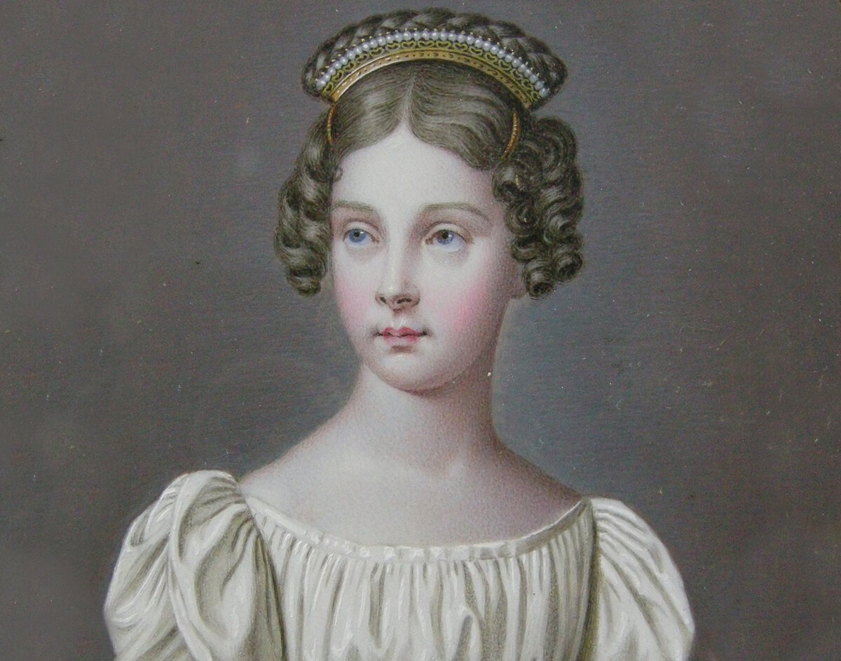 Иоганн Хойзингер «Принцесса Шарлотта Прусская» (фрагмент) 