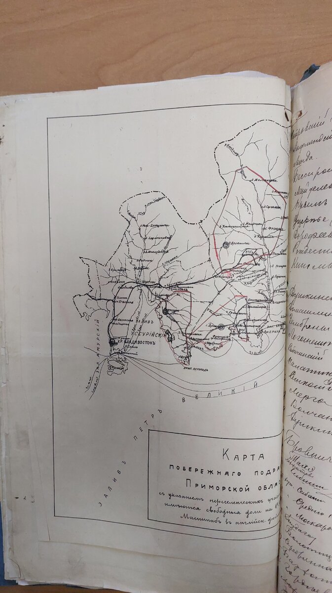 Карта переселенческих участков Побережного подрайона Приморской области -  пример варварского отношения к документам | Генеалогические исследования |  Дзен