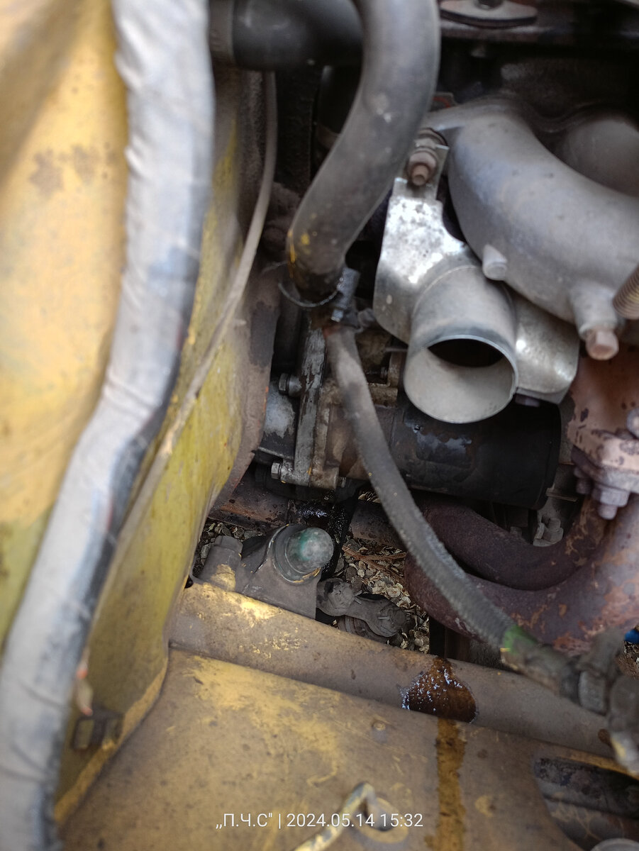 течь цепи охлаждения 