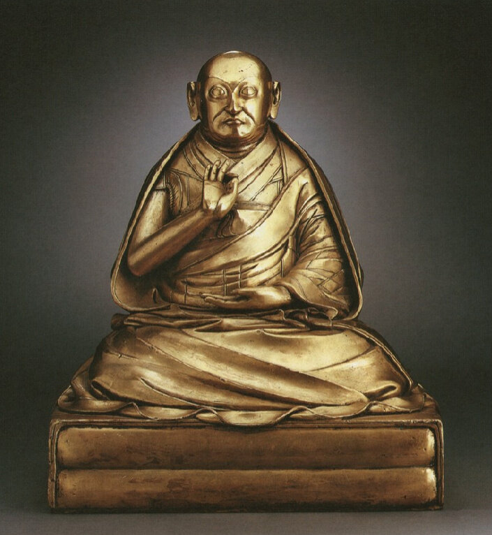 Далай-лама V. Тибет, XVII в. HAR № 21777. Эл. ресурс URL: https://www.himalayanart.org/items/21777