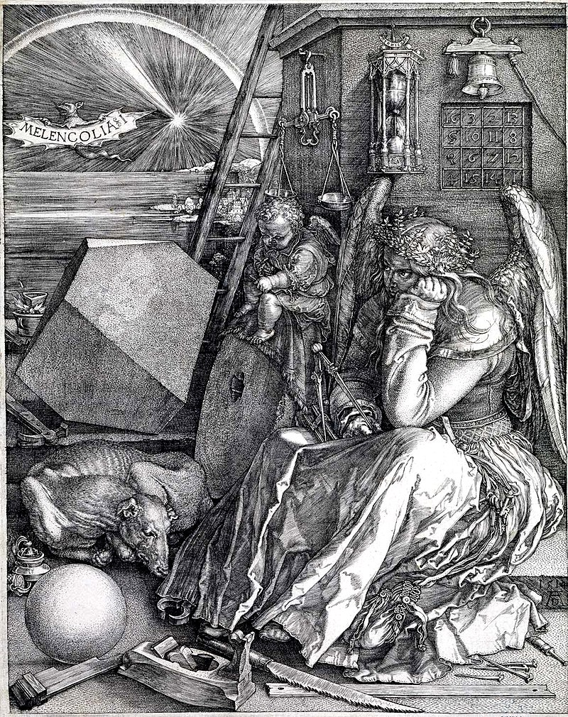 «Меланхолия», Альбрехт Дюрер, гравюра, 1514