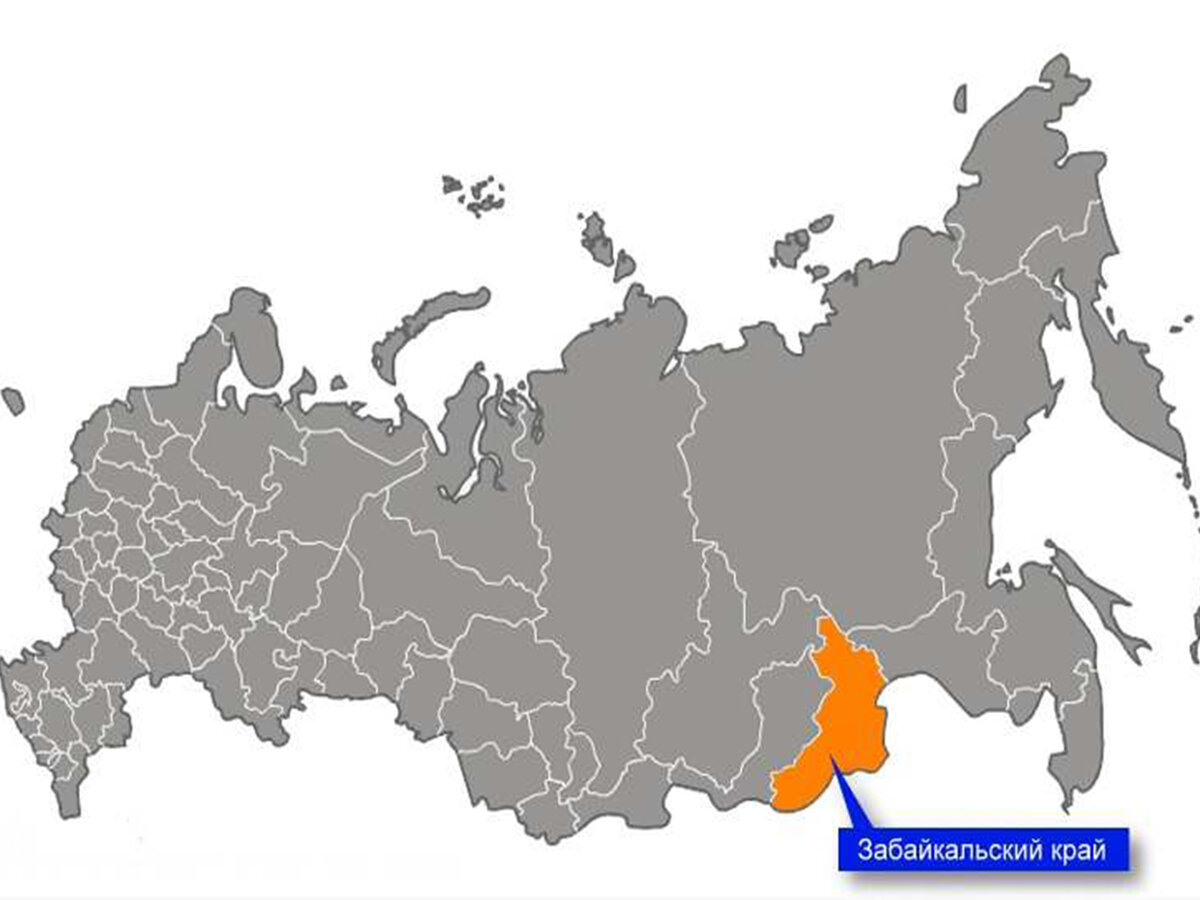 Забайкальский край на карте России