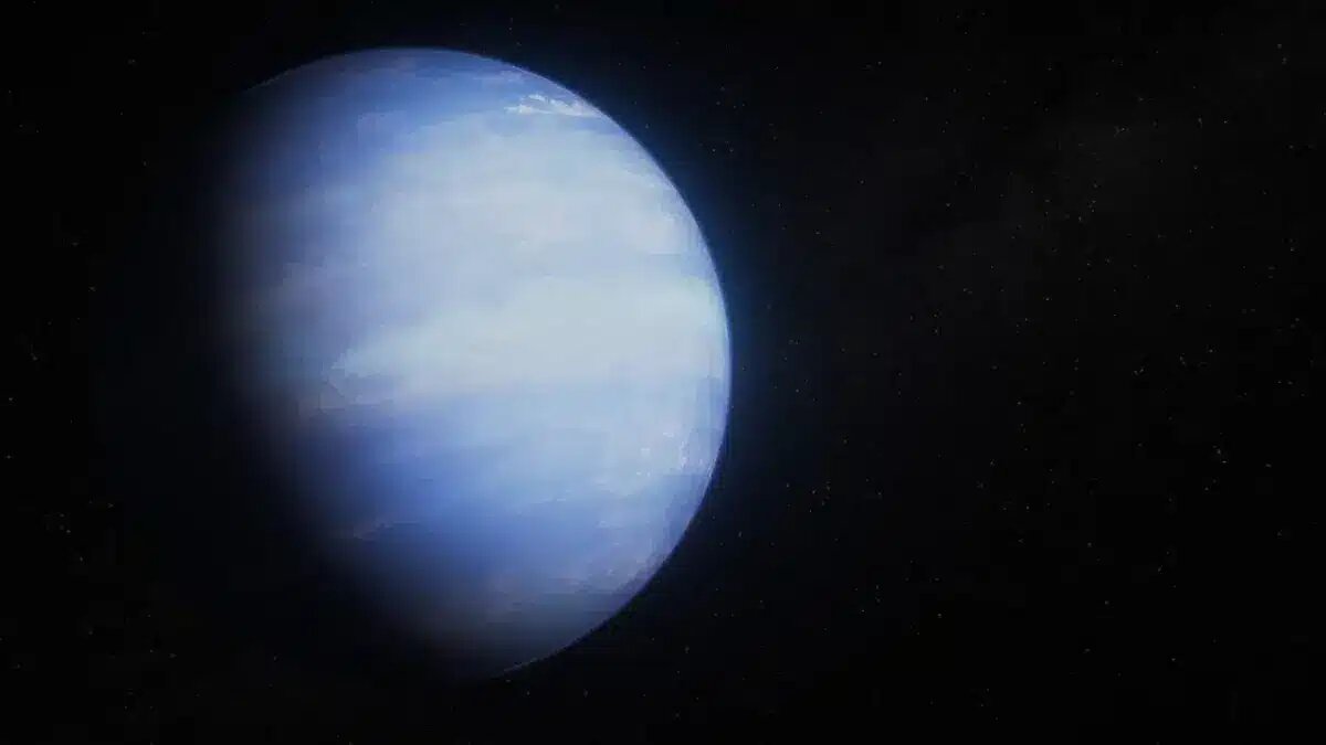    Экзопланета WASP-107 b в представлении художника / © NASA, ESA, CSA, Ralf Crawford (STScI)