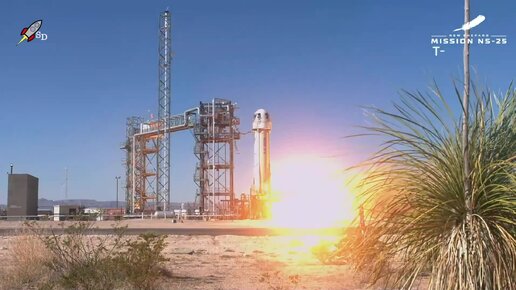 Blue Origin впервые за два года отправила людей в суборбитальный космический полет