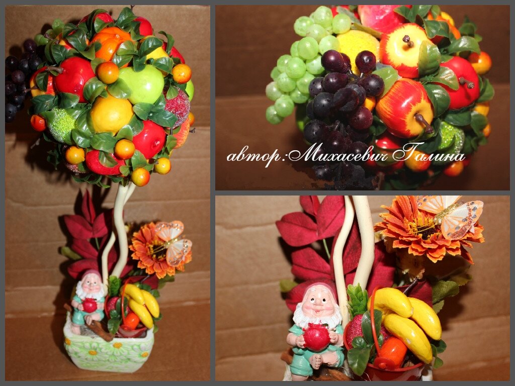 Рядом с гномом маленькое ведерко. Гном символизирует хозяйственность и  порядок.