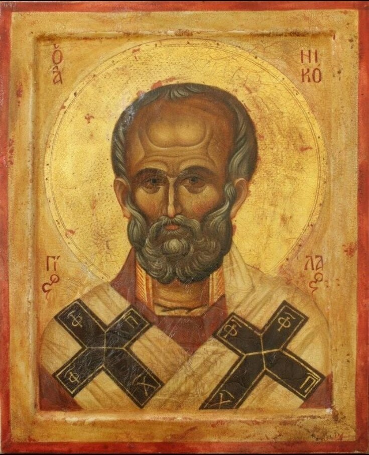 Святой Николай, греческая икона 