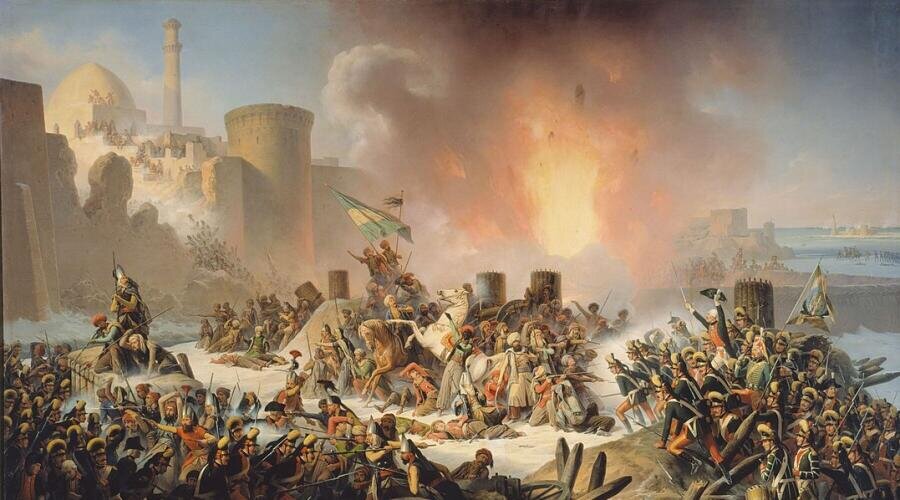    Януарий Суходольский, «Штурм Очакова 6 декабря 1788 года», 1853 г. Фото: общественное достояние
