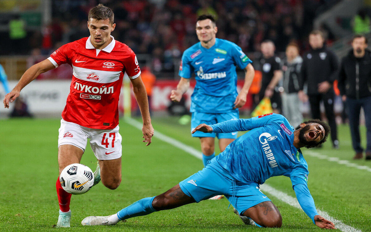 Эпизод матча "Спартак" - "Зенит" 