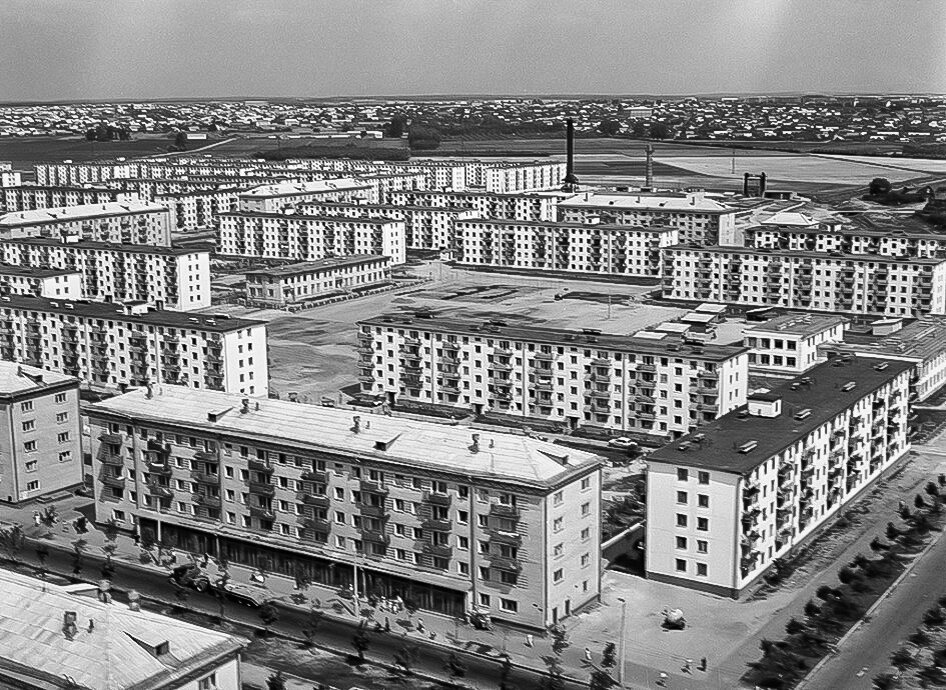 Хрущёвские пятиэтажные панельные дома в 1960-х