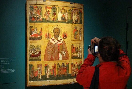    Икона на выставке «Святитель Николай Чудотворец»