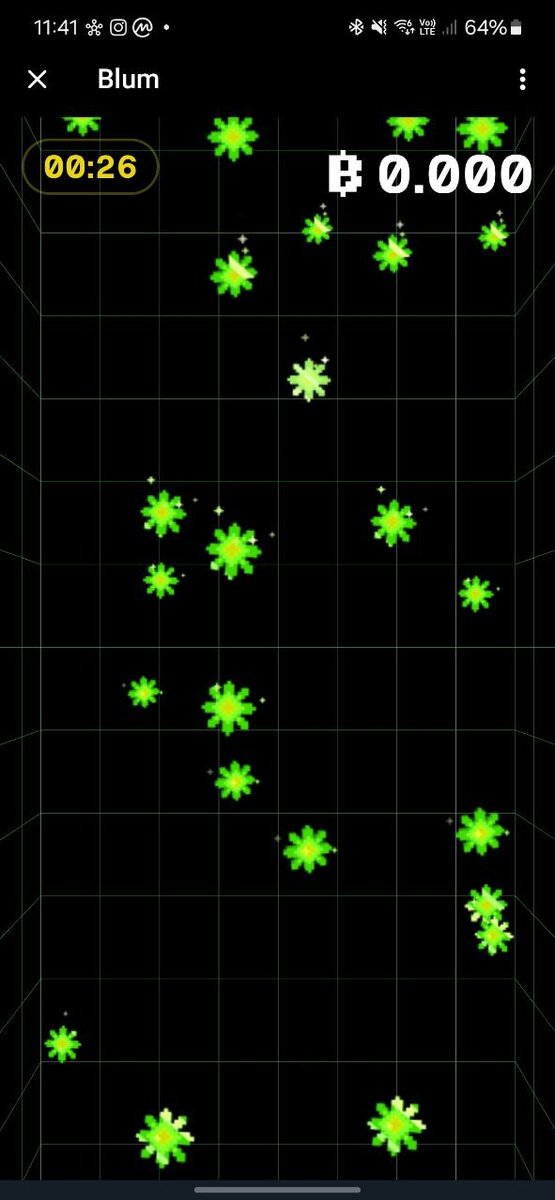 Пример игры Drop в приложении Blum