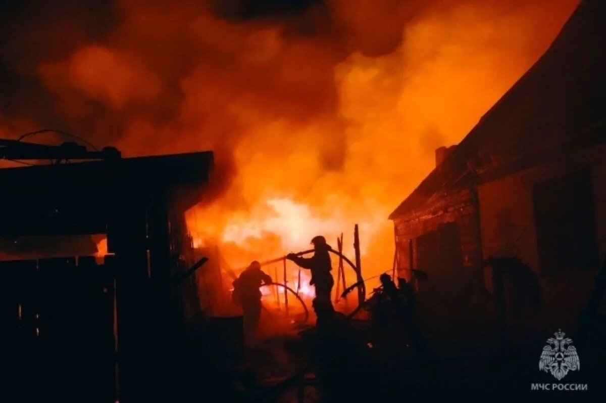    Дом горел в СНТ "Весна" в Томском районе