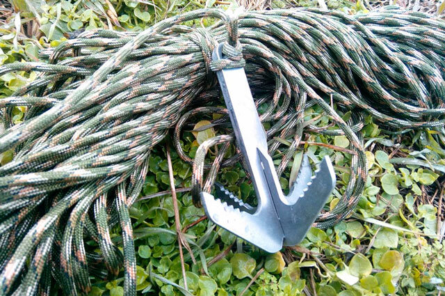 Паракорд и сборной крюк-кошка (фото из открытых источников)