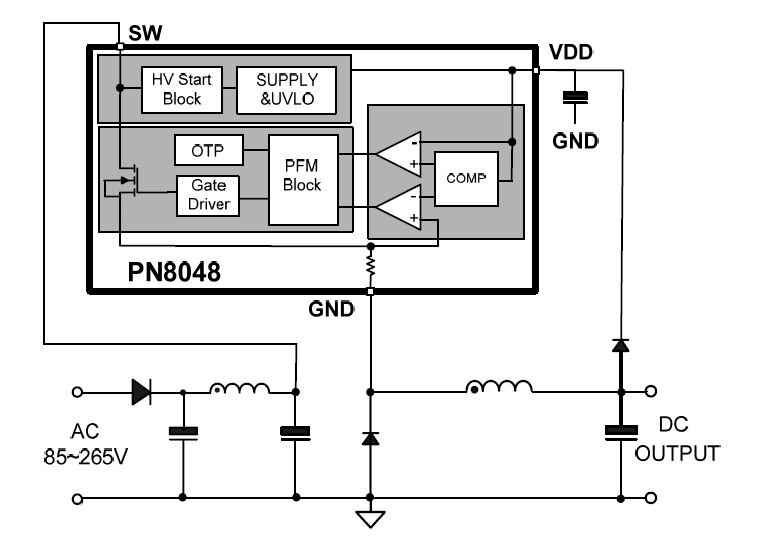 Схема блока питания на микросхеме pn8024r