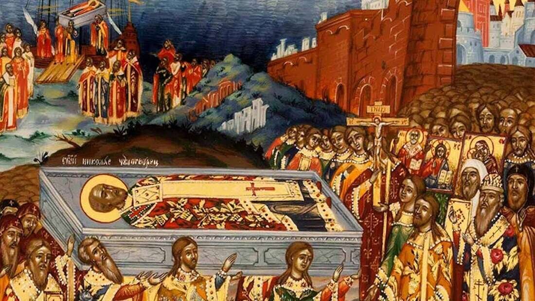 Перенесение мощей Николая Чудотворца из мир Ликийских в Бари