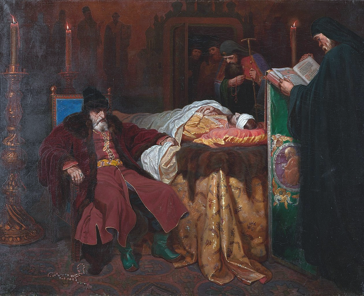Иван Грозный рядом с телом убитого им сына, 1864. Третьяковская галерея, Москва