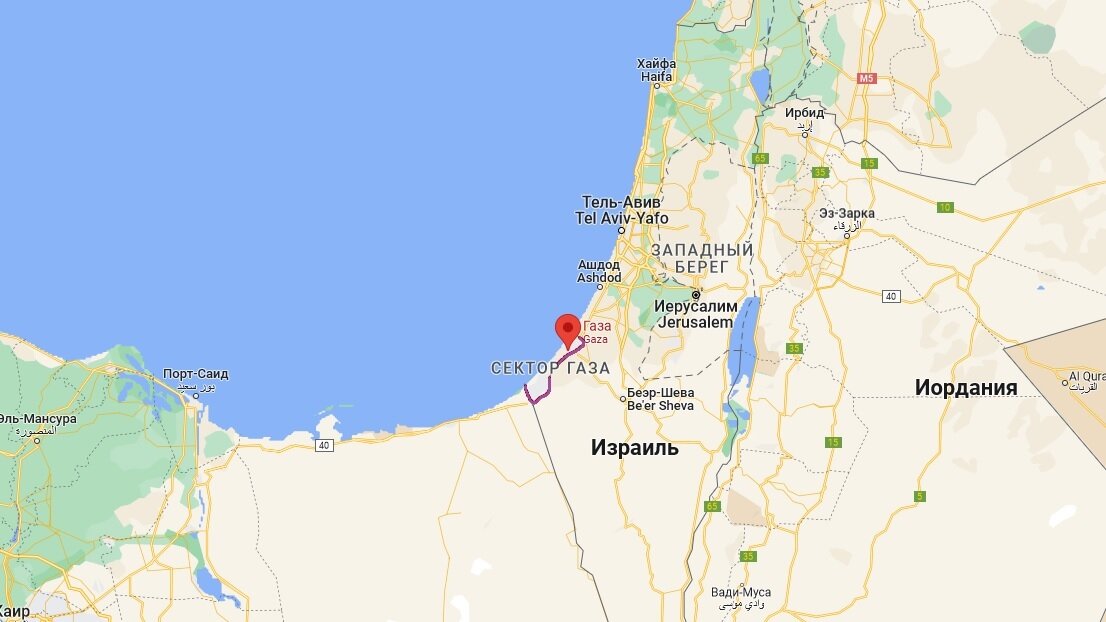    Источник: google.com/maps/place/Газа