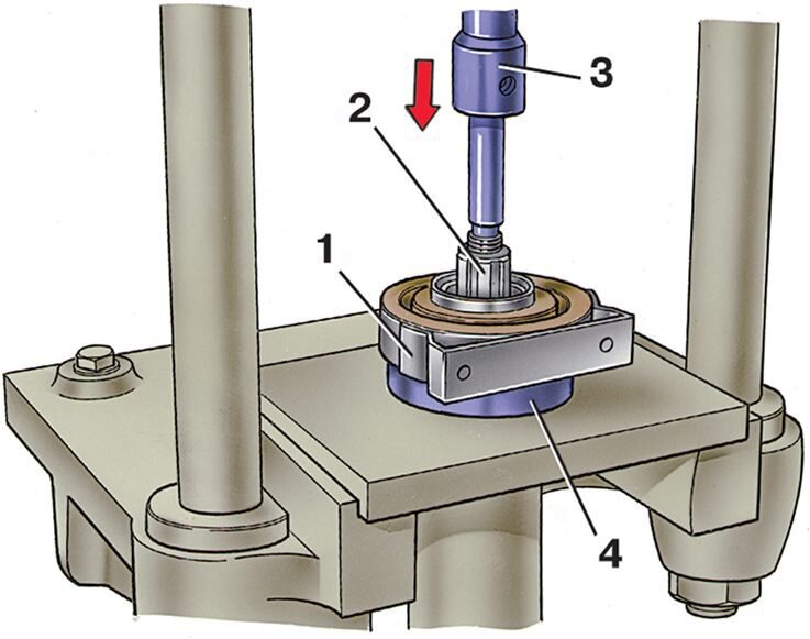 Демонтаж подшипников