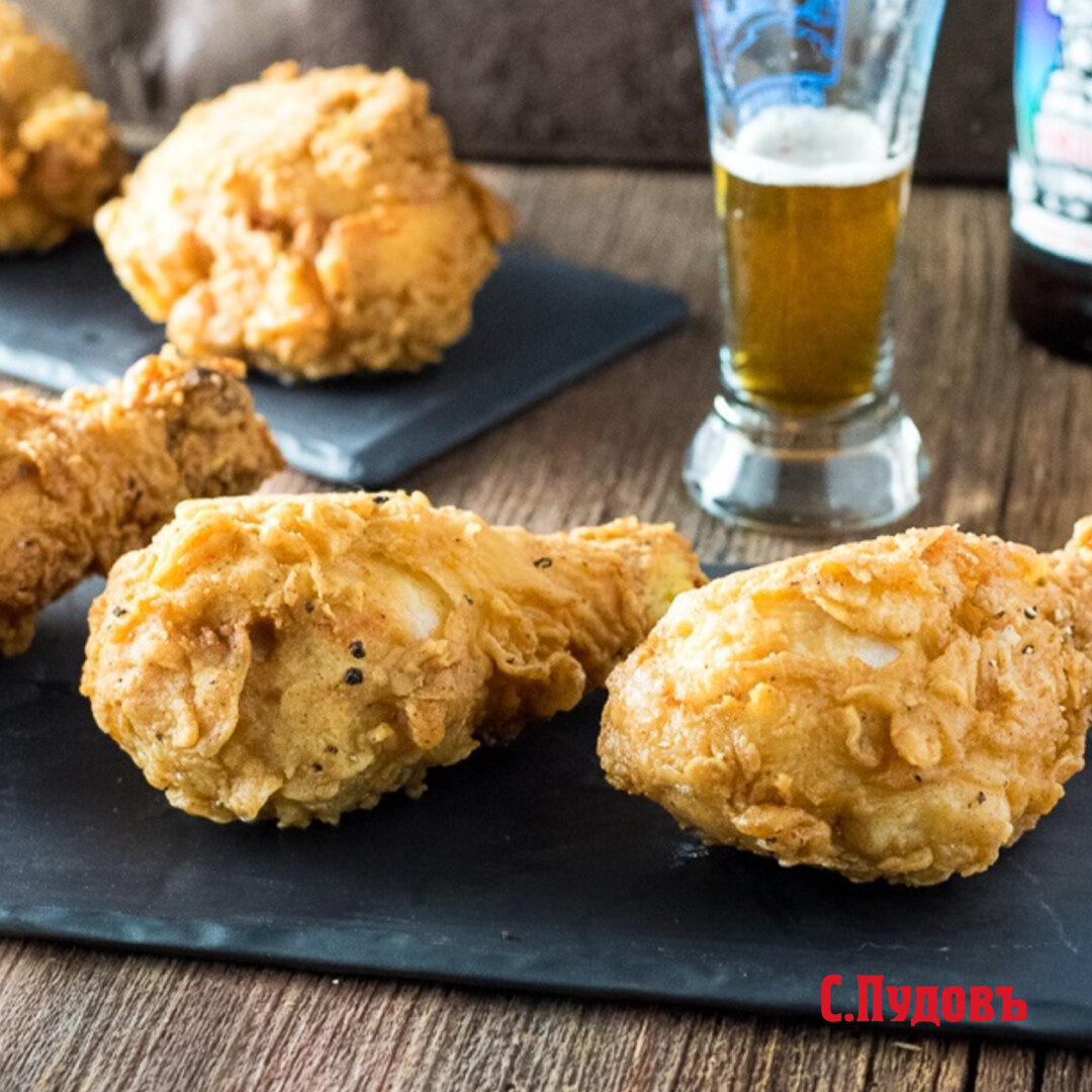 Куриные ножки в хрустящем кляре из пива