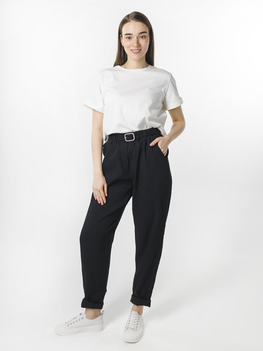 Лёгкие брюки - бананы чёрные
