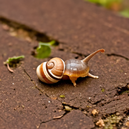 Улитка-чудо природы. Фото создано ИИ