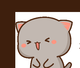 Котик смеется от анекдота.