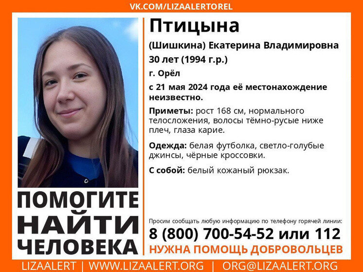     Фото: поисковый отряд «ЛизаАлерт» Орловской области