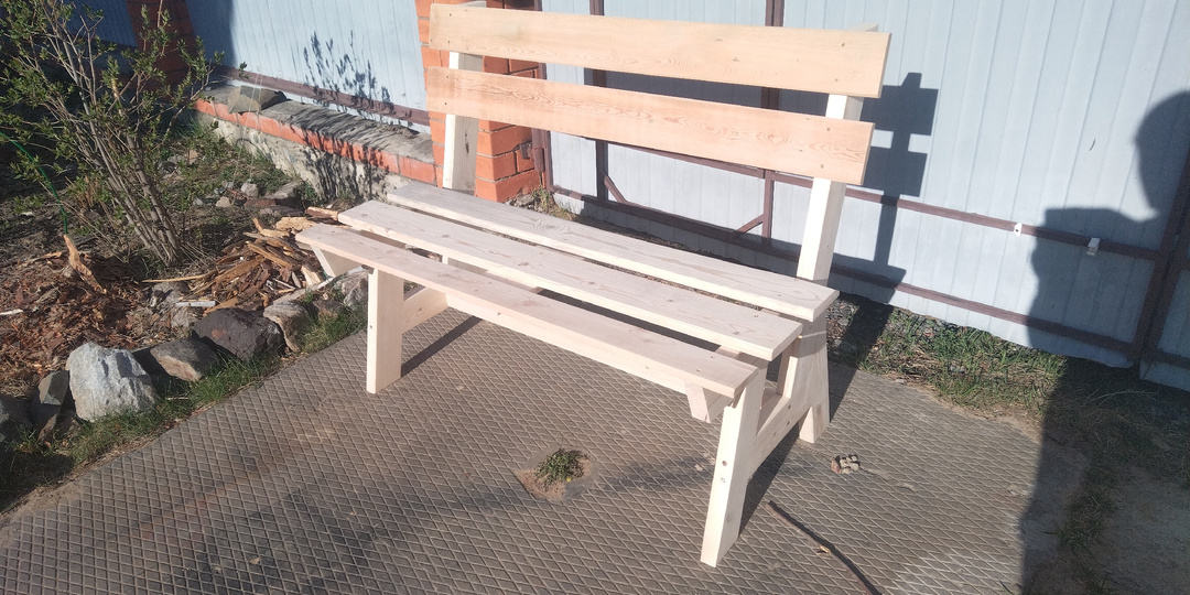 Лавочки из вторичной доски - пошагово и доступно