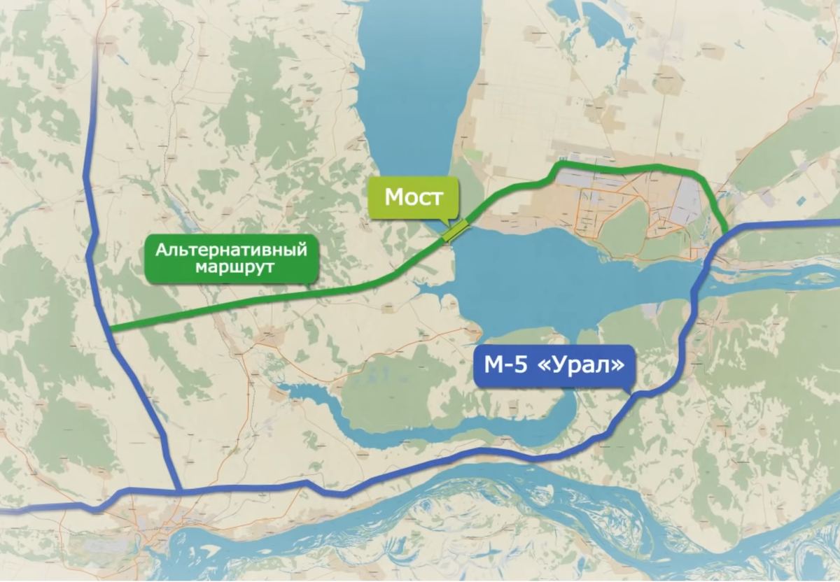 Трасса в обход Тольятти через Климовский мост