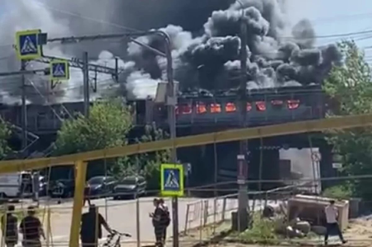    Вагоны выгорели.