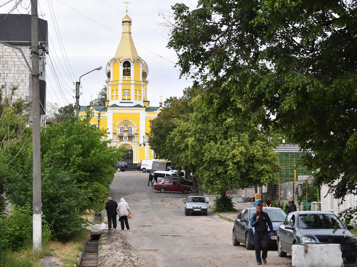    Свято-Николаевский кафедральный собор в городе Купянск© РИА Новости