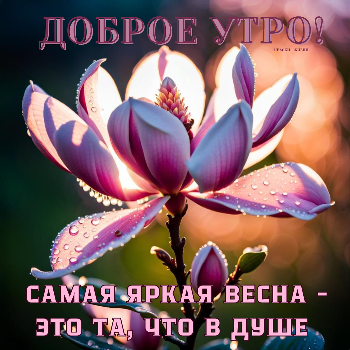 Доброе утро! Самая яркая весна - это та, что в душе.