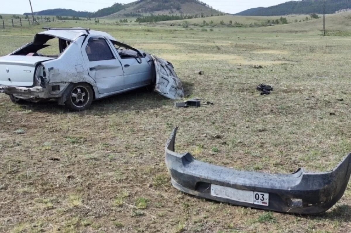    Пожилой водитель перевернулся на автомобиле в Бурятии и погиб