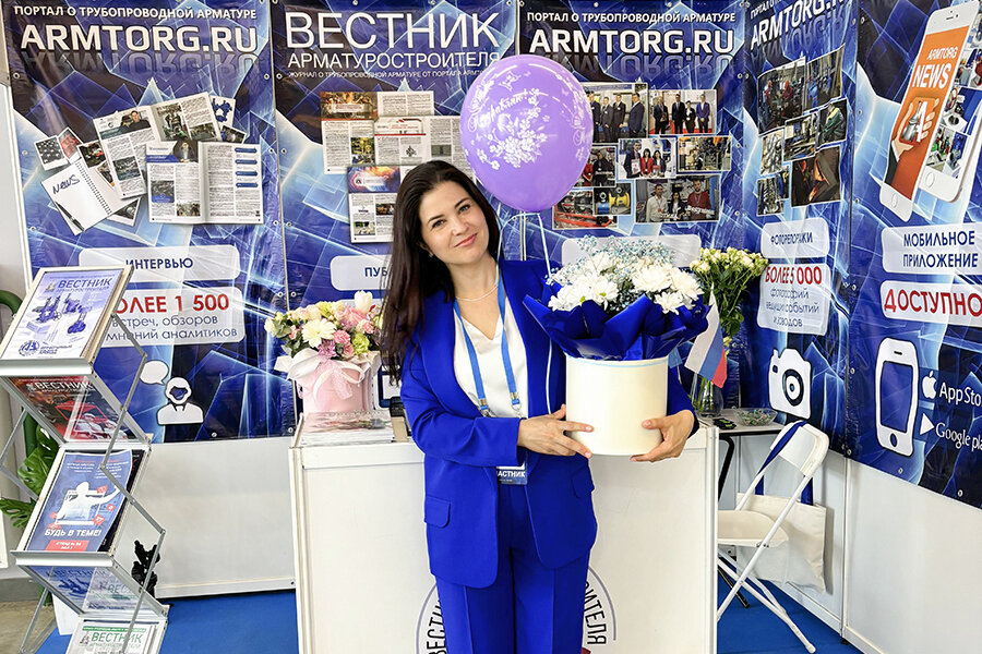 На фото: Вероника Юлдашева, главный редактор журнала «Вестник арматуростроителя», руководитель медиагруппы ARMTORG.