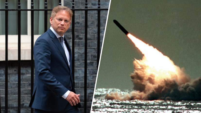     Министр обороны Великобритании Грант Шэппс / пуск ракеты Trident  Carl Court/Getty Images/ AP Photo/Phil Sandlin