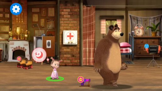 Мультфильм Игра для малышей Маша и Медведь 🐻🎁🎈 Друзья Маши