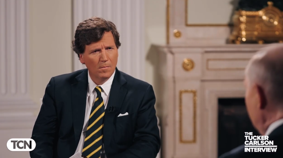    Интервью Такера Карлсона с Владимиром Путиным. Источник: Скрин с видео