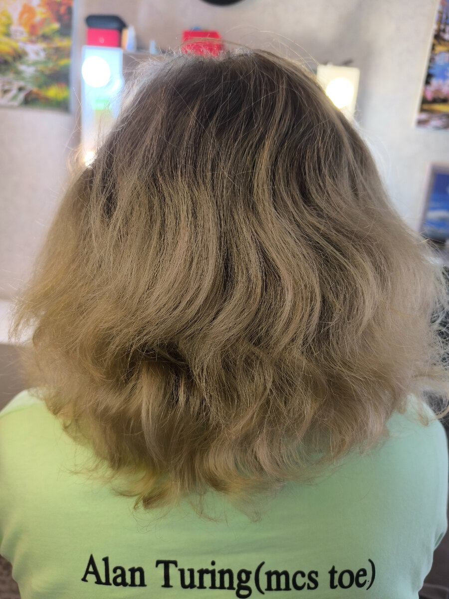 Вот волосы до кератинового выпрямления.